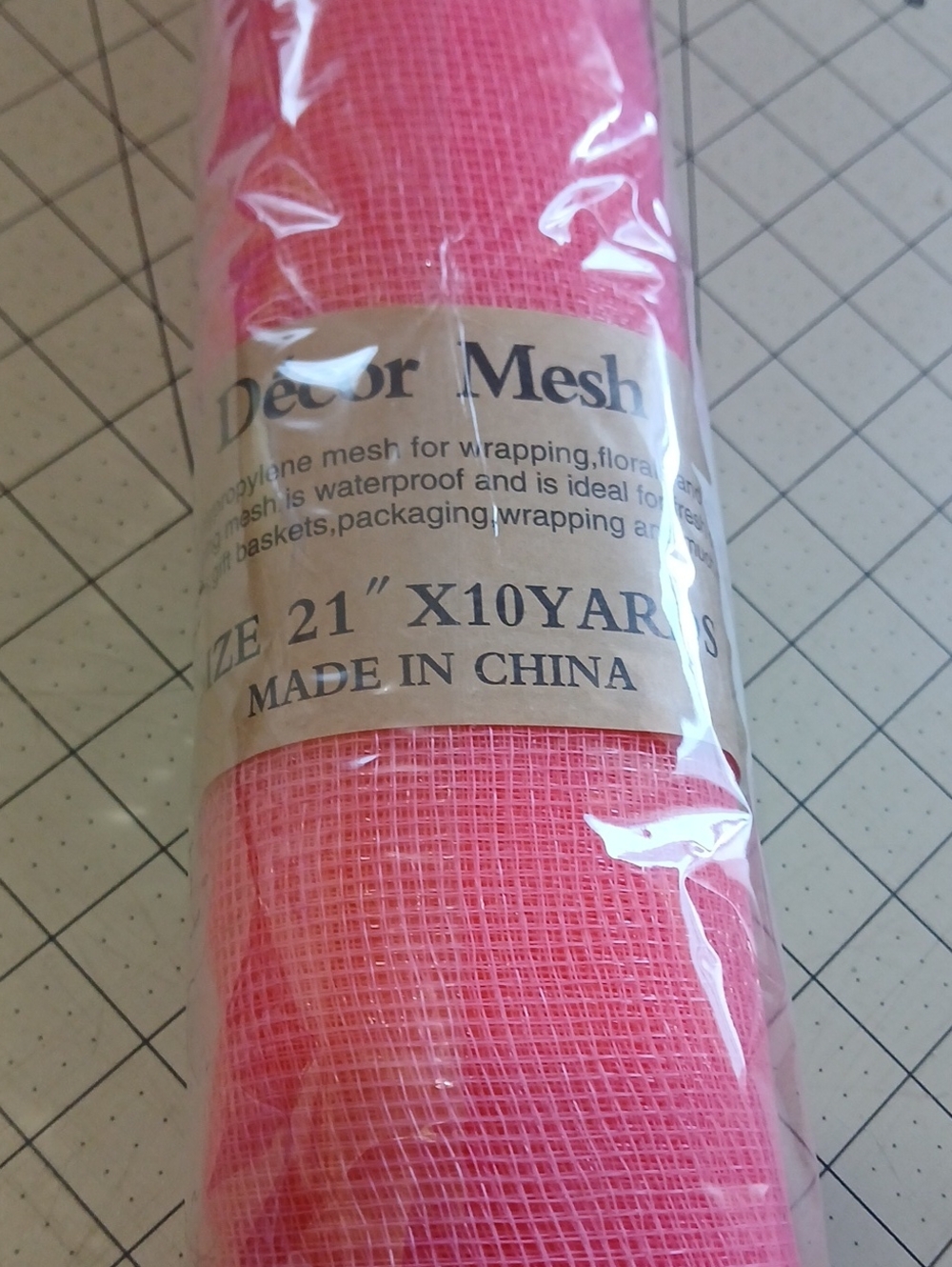 Deco Mesh - Coral